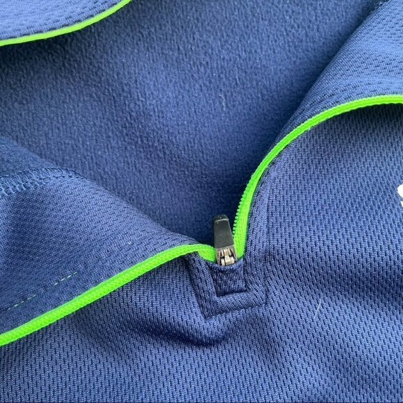 NFL Team Apparel Seattle Seahawks 1/4 Zip Pullover TX3 Warm Size Medium - Picture 6 of 8